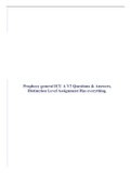 Prophecy general ICU RN A V1&comma; V2 & V3 Questions & Answers&comma; Distinction Level Assignment Has everything&period;