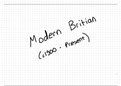 Summary notes of GCSE Edexcel History unit 1: crime and punishment - topic: Modern Britain (1900-present)