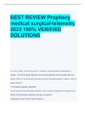 BEST REVIEW Prophecy  medical surgical-telemetry 2023 100&percnt; VERIFIED  SOLUTIONS