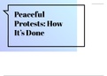Preceful Protests: How It's Done
