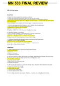 MN 553 Final Review&period;docx
