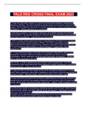PALS RED CROSS FINAL EXAM 2023