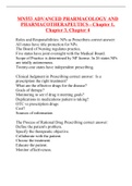MN553 ADVANCED PHARMACOLOGY AND PHARMACOTHERAPEUTICS - Chapter 1, Chapter 3, Chapter 4
