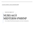 NURS 6635 MIDTERM-PMHNP