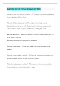 ADRS 2310 Final Exam &lpar;TTU&rpar; &vert; 60 Questions with 100&percnt; Correct Answers &vert; Verified &vert; Latest Update