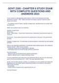 GOVT 2305 - CHAPTER 6 STUDY EXAM WITH COMPLETE QUESTIONS AND ANSWERS 2023