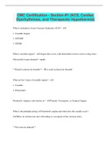 CMC Certification - Section &num;1 &lpar;ACS&comma; Cardiac Dysrhythmias&comma; and Therapeutic Hypothermia&rpar; &vert; 67 Questions with 100&percnt; Correct Answers &vert; Verified &vert; Latest Update