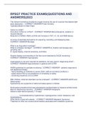 RPSGT PRACTICE EXAMS&lpar;QUESTIONS AND  ANSWERS&rpar;2023