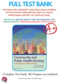 Test Bank For Community and Public Health Nursing 10th Edition By Cherie Rector; Mary Jo Stanley 9781975123048 Chapter 1-30 Complete Guide .