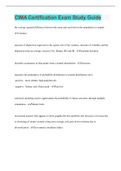 CIMA Certification Exam Study Guide &vert; 285 Questions with 100&percnt; Correct Answers &vert; Verified &vert; Latest Update &vert; 44 Pages