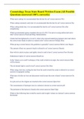 Cosmetology Texas State Board Written Exam &lpar;All Possible Questions answered 100&percnt; correctly&rpar;