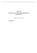 CS 363 Quiz 2 ALGORITHMS ANSWERED PAPER