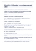 Electricity&sol;DC motor correctly answered 2023