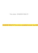 SHADOW HEALTH Tina COMPREHENSIVE RESULTS TURNED IN Jones completed answer key 2023