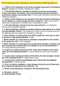 CITI Training exam questions and answers 2023 graded A&plus;