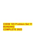 CHEM 105 Problem Set 11 BONDING COMPLETE 2023