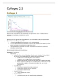 Colleges + problemen (uitgewerkt na owg) van 2.5C deviantie en crimaliteit (cijfer 8.8)