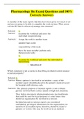Pharmacology Rn Exam&vert; Questions and 100&percnt;  Corrects Answers