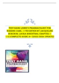 Test Bank Lehne's Pharmacology for Nursing Care, 11th Edition by Jacqueline Burchum, Laura Rosenthal Chapter 1-112|Complete Guide A+ (2023/2024 UPDATE)