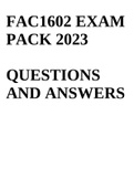 FAC1602 EXAM PACK 2023