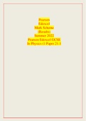 Pearson Edexcel Mark Scheme &lpar;Results&rpar; Summer 2022 Pearson Edexcel GCSE In Physics &lpar;1 Paper 21-1 Mark Scheme &lpar;Results&rpar; Summer 2022 Pearson Edexcel GCSE In Physics &lpar;1PH0&rpar; Paper 2H