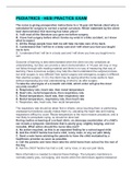 PEDIATRICS - HESI PRACTICE EXAM