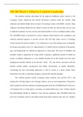 NR 506 Week 3&colon; Effective Coalition Leadership &lpar;Latest Update&rpar; Already Graded A&plus;