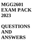 MGG2601 EXAM PACK 2023