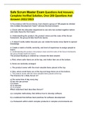 Safe Scrum Master Exam Questions And Answers&comma; Complete Verified Solution&comma; Over 200 Questions And Answers 2022&sol;2023