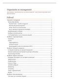 Volledige samenvatting: Handboek Organisatie en Management 