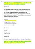 NSG 325 Complex Final 430 HC Exam Questions and Answers Rated A&plus; new update 2022&sol;2023
