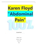 Karen Floyd "Abdominal Pain"