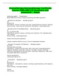 Chemotherapy&sol;Immunotherapy Certificate Course &lpar;ONS&comma;ONCC&rpar;&sol;8 Questions and answers&sol;A&plus;  Rated