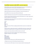 Lead Risk Assessor &lpar;with 100&percnt; correct answers&rpar;