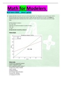 Math for Modelers&Tab; Real exam 2023&hellip;&period;&period;latest update
