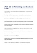 &lpar;PMK-EE&rpar; E4 Warfighting and Readiness Exam 2023 with 100&percnt; correct answers