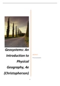 Geosystems an Introduction to Physical Geography Updated Canadian 4th Edition Christopherson Solutions Manual 