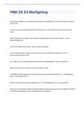 PMK EE E4 Warfighting exam 2023 with 100&percnt; correct answers