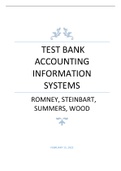 Test Bank for Accounting Information Systems 14th Edition 2024 latest update by Marshall B&period; Romney&comma; Paul J&period; Steinbart&period;pdf