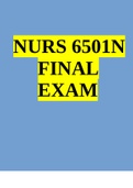 NURS 6501N Final Exam