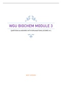 WGU BIOCHEM MODULE 3 - QUESTIONS & ANSWERS WITH EXPLANATIONS &lpar;SCORED A&plus;&rpar; UPDATED 
