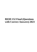 BIOD 152 Final (Questions with Correct Answers) 2023