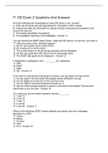 IT 330 Exam 2 Questions And Answers
