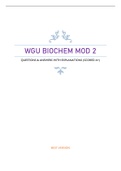 WGU BIOCHEM MOD 2 - QUESTIONS & ANSWERS WITH EXPLANATIONS &lpar;SCORED A&plus;&rpar; BEST UPDATED