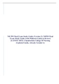 NR 599 Final Exam Study Guide (Version 3)/ NR599 Final Exam Study Guide (with Midterm Guide & Review) (LATEST 2023): Chamberlain College Of Nursing (Updated Guide, Already Graded A)