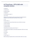 IoT Final Exam - FPTU 2023 with complete solution