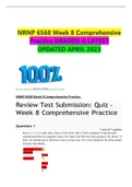NRNP 6568 Week 10 Quiz Knowledge Check &vert; Fall Term Complete Practice Questions & Verified Answers &lpar;Graded A&plus; Study Guide&rpar;