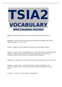 TSIA2 VOCABULARY with complete solution