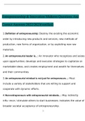 ENTREPRENEURSHIP & INNOVATION MIDTERM QUESTIONS WITH CORRECT ANSWERS
