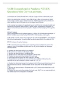 VATI Comprehensive Predictor NCLEX Questions with Correct Answers&period; 